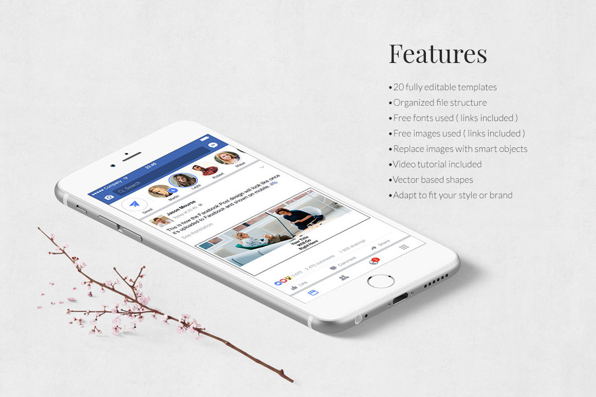 Lifestyle Facebook Posts, a Social Media Template by Social Corner Graphics (Photo 3 of 7)