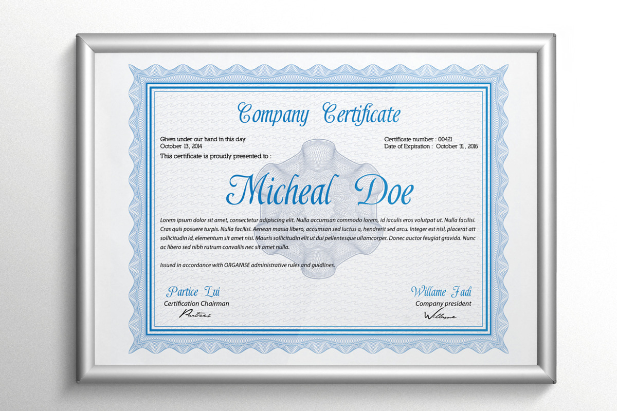 Certificate or Diploma Templates, a Stationery Template by idesignstudio (Photo 1 of 5)