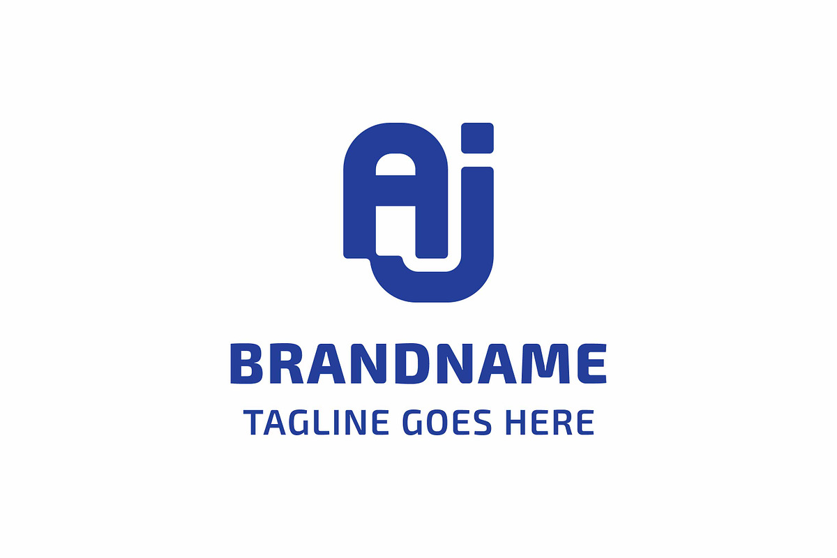 Letters AJ Monogram Connected Logo, a Branding & Logo Template by Pray Art Design Studio (Photo 1 of 2)