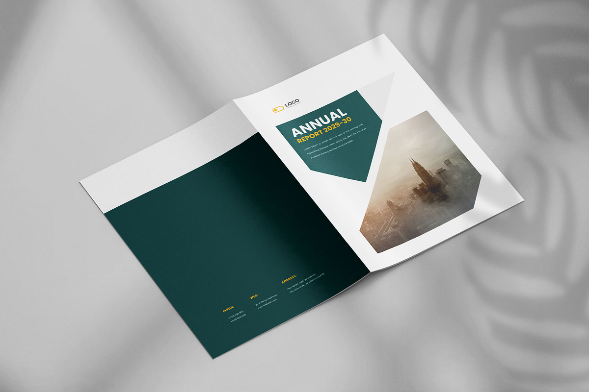 Annual report brochure template, a Brochure Template by Tanmoy Topu (Photo 12 of 12)