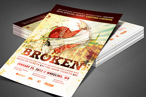 Broken Church Flyer Template