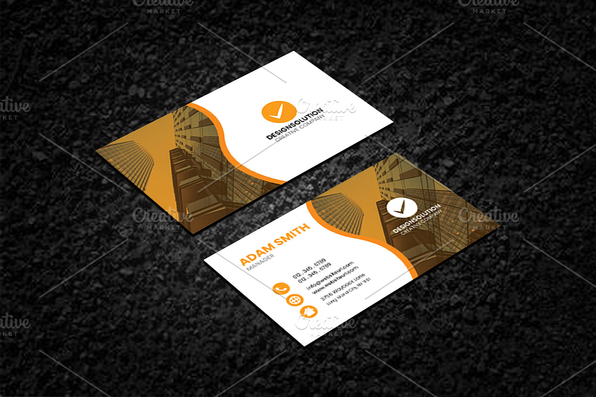 Corporate Business Card Template, a Business Card Template by MadeByShahbaz (Photo 3 of 4)