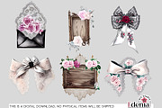 Victorian Gothic Wedding #1 Cliparts, a Seasonal Illustration by EdeniaArtStudio (Thumbnail 2 of 10)