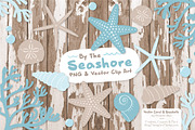 Soft Blue Vector Seashells, an Illustration by Amanda Ilkov (Thumbnail 2 of 5)