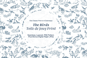 The Birds Seamless Pattern Set, a Background Graphic by Hughes Studio (Thumbnail 1 of 8)