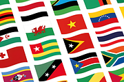 Wavy Flags (232 AI SVG PDF PNG), a Solid Icon by alpercakici (Thumbnail 1 of 5)