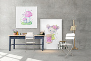 Sewing accessories and sewing mouse, an Illustration by Yuliya Art (Thumbnail 7 of 10)