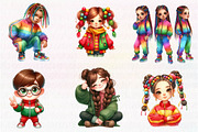 Juneteenth Girl Clipart, an Illustration by CreationArt (Thumbnail 4 of 5)