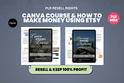 Canva Training + Etsy Course MRR, a Marketing Template by Design By Hira (Thumbnail 1 of 9)