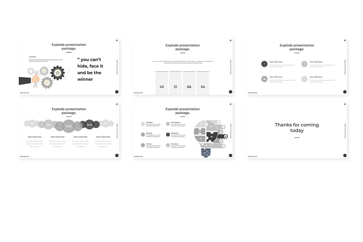 Explode - Keynote Template, a Presentation Template by AQR Studio