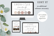 Guest dresscode with photo card, a Stationery Template by EvaTemplates (Thumbnail 3 of 7)