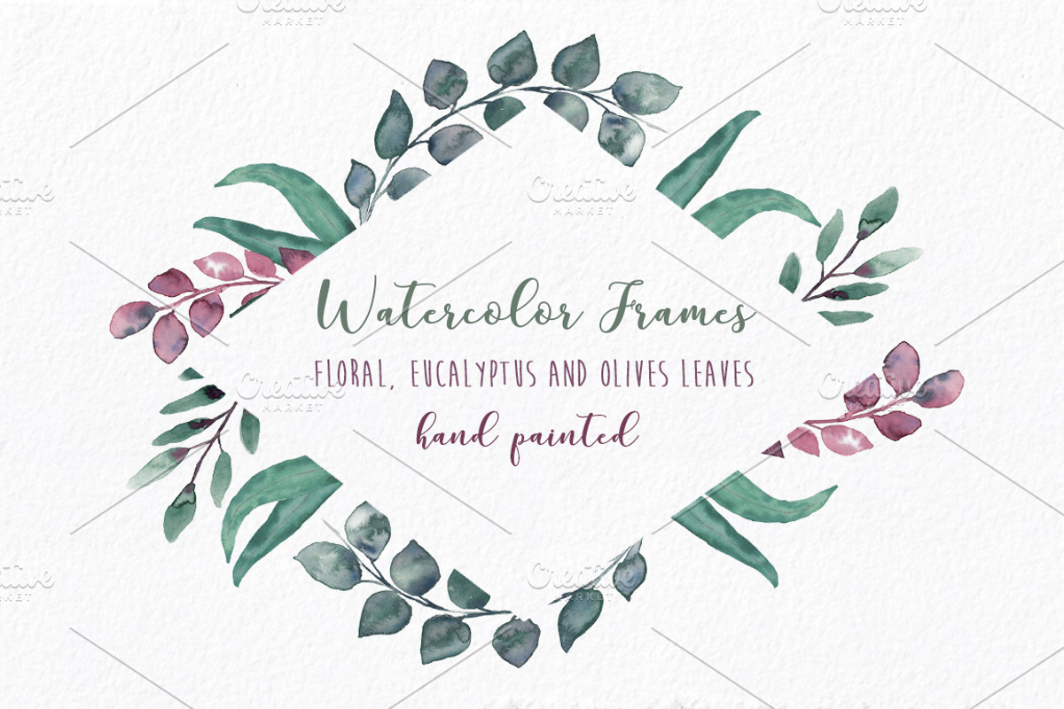 Embellished Frames: flowers & leaves, a Decorative Illustration by MaraquelaStudio (Photo 1 of 8)