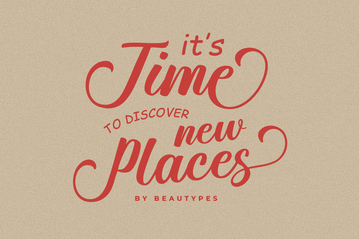 Keythal - a modern script, a Script Font by Beautypes (Photo 4 of 7)