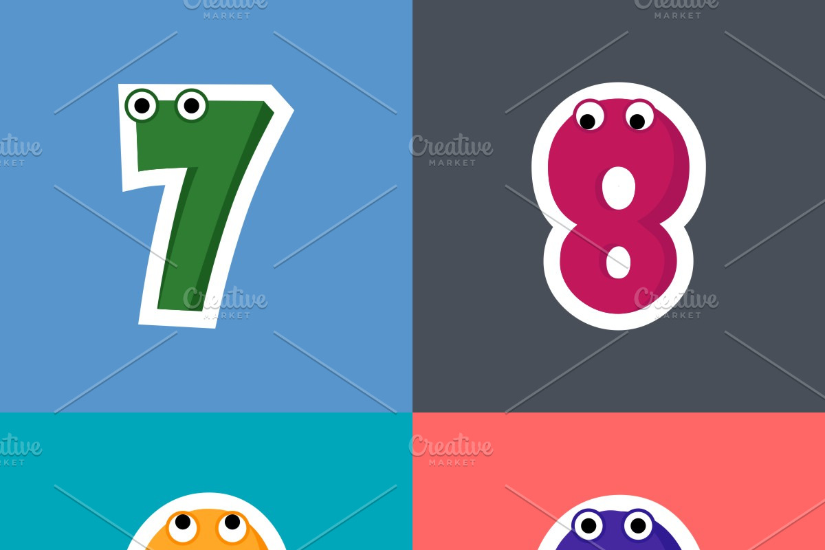 Alphabet Cartoon Letter Design Set, an Education Illustration by shahsoft