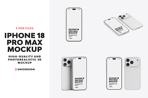 iPhone 18 Pro Max Mockup