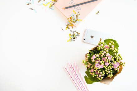 Feminine Flat Lay Styled Stock
