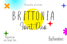 Brittonia Font Duo-HandwrittenScript