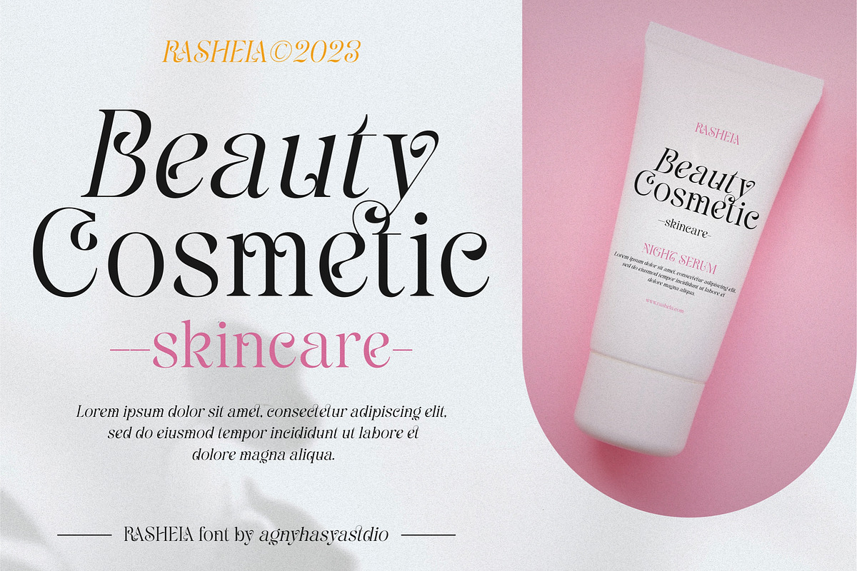 Rashela - A Decorative Serif, a Serif Font by agnyhasyastudio (Photo 6 of 10)