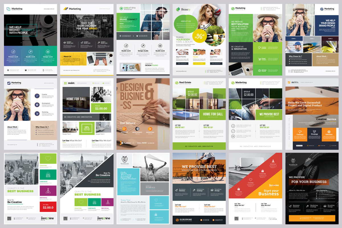 Corporate Business Flyers Bundle, a Flyer Template by GoldenPixelStudio (Photo 15 of 21)