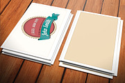 Light Vintage Business Card, a Business Card Template by Crazyleaf (Thumbnail 4 of 4)