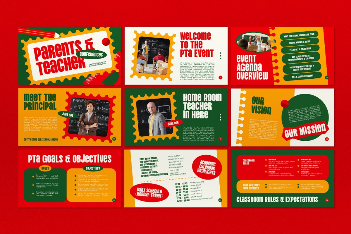 PTA Event PPT, a Presentation Template by graphicook