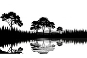 Nature Landscape Silhouette Vector B, an Illustration by Designer_Momina (Thumbnail 13 of 51)