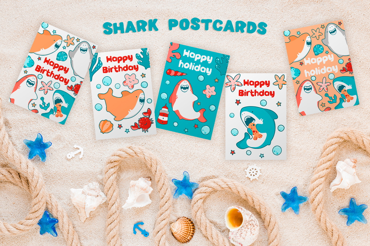Baby Shark Party / Underwater World, an Illustration by LaVika (Photo 7 of 11)