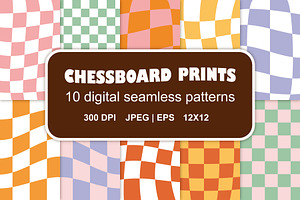Chekered chessboard seamless pattern