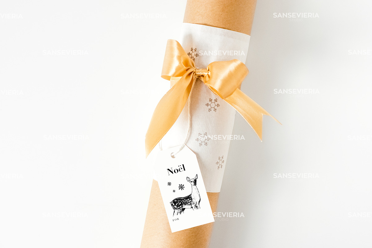 Christmas gift tag mock up, a Packaging Mockup by Grace White (Photo 2 of 3)