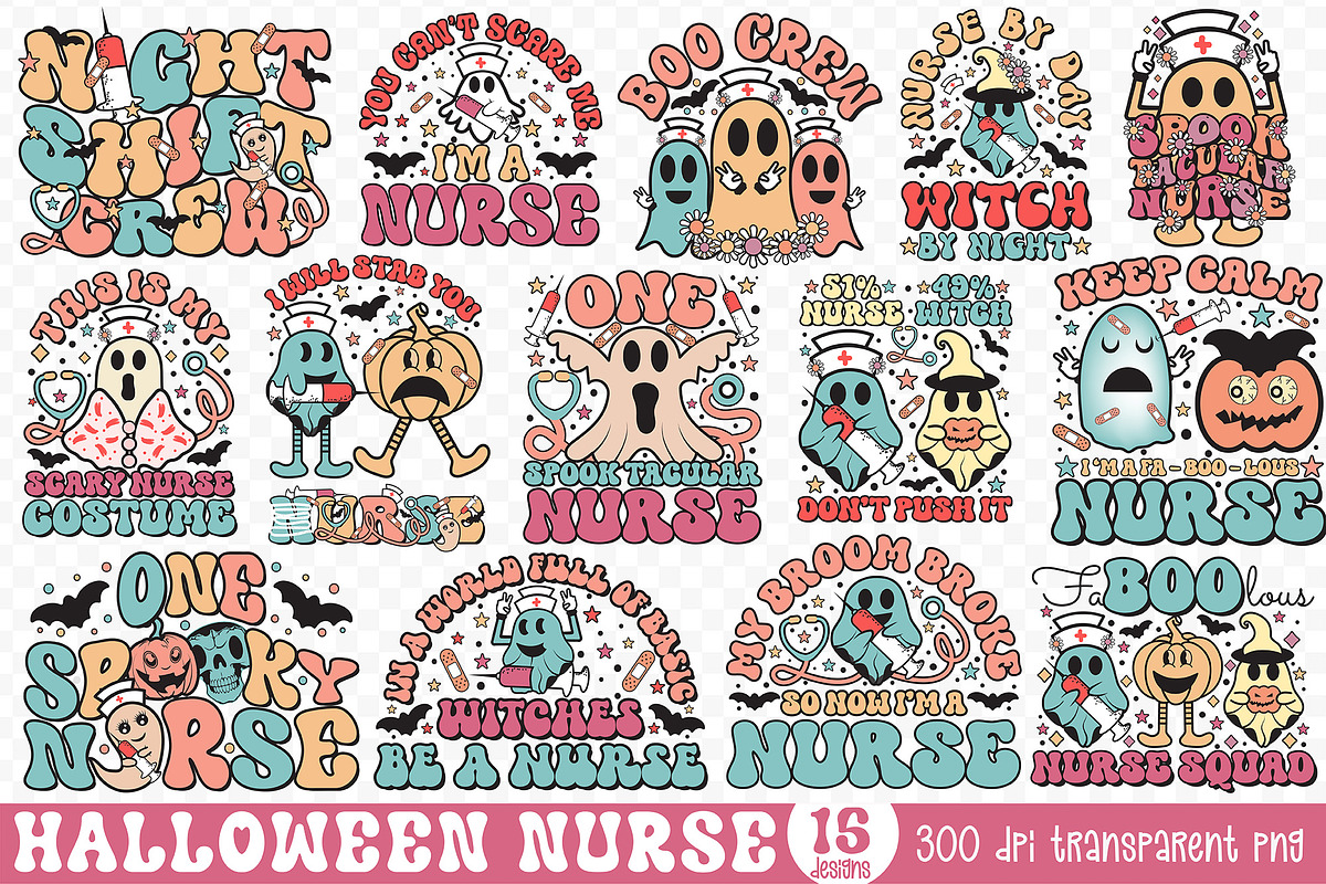 Halloween Nurse Sublimation Bundle, a Graphic by CraftlabSVG (Photo 1 of 15)