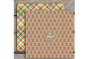 Gingerbread Digital Papers & Clipart, a Pattern Graphic by JennyL Designs (Thumbnail 3 of 5)