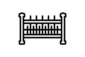 Field meadow black icon, an Outline Icon by Creative priyanka