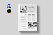 Newsletter Template | Word, a Flyer Template by Pixelpick (Thumbnail 3 of 3)