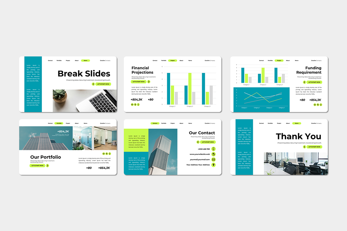 Creative Pitch Deck Keynote Template, a Presentation Template by Iqsiart Studio (Photo 3 of 3)