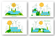 10 Solar Farms Illustration, a Technology Illustration by denayunebgt (Thumbnail 2 of 4)