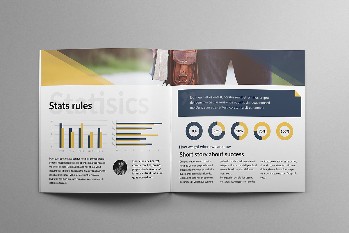 Modern Square Business Brochure, a Brochure Template by Print design (Photo 8 of 8)