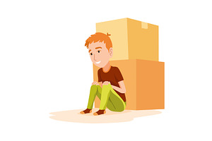 Kid playing hide and seek. Playing, an Illustration by the8monkey