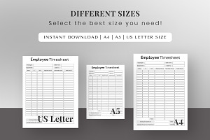 Fillable Employee Timesheet