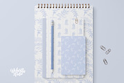 Light Blue Wildflower Wallpapers, a Wallpaper Graphic by Bloomart Studio (Thumbnail 6 of 6)