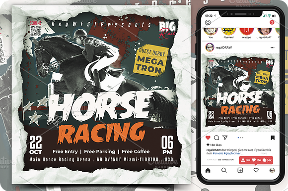 Horse Racing Flyer preview 5
