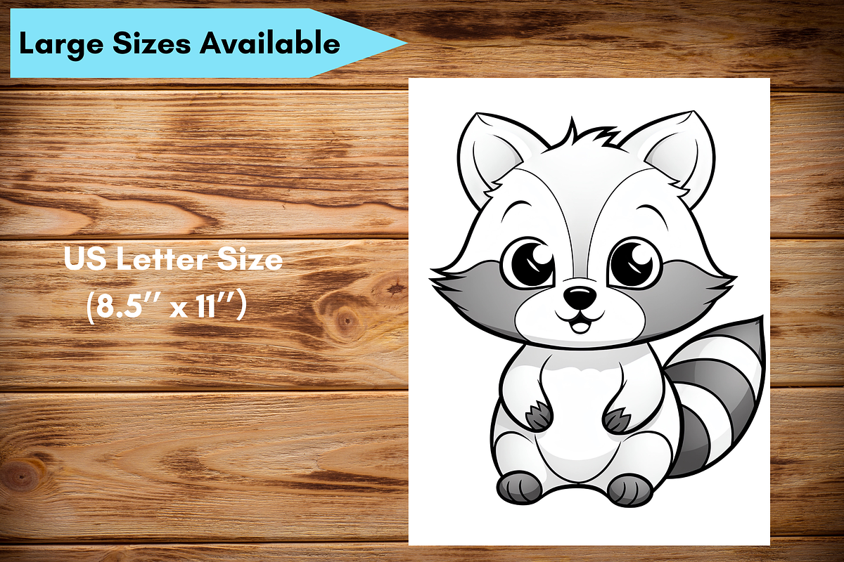 Cute Animals Coloring Pages for Kids, a Brochure Template by LA Design (Photo 10 of 10)