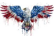 American Eagle Patriotic flag 4 July, a Graphic by VetalStock (Thumbnail 9 of 11)