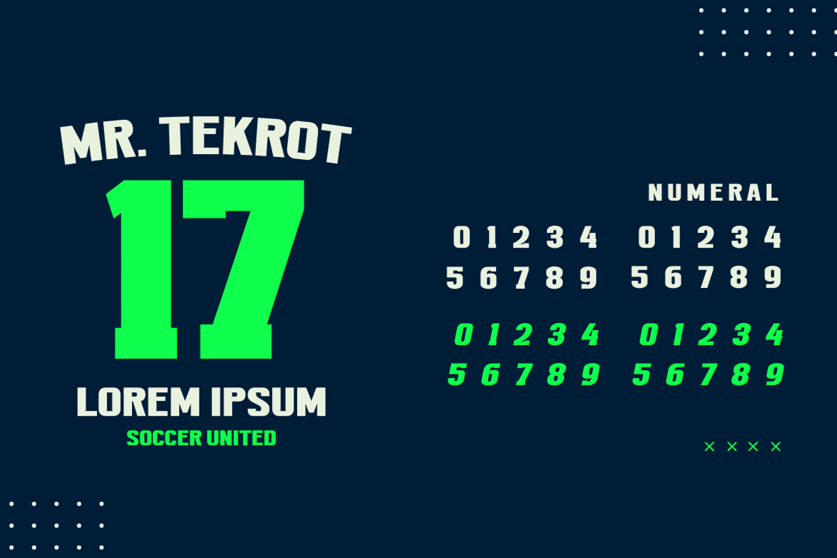 TEKROT | Athletic Font, a Slab Serif Font by twinstd (Photo 10 of 15)