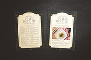 Art Deco Menu, a Flyer Template by The Good Store (Thumbnail 1 of 6)
