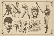 20 Vintage Baseball Elements, an Object Graphic by Chad Alan Steinborn (Thumbnail 1 of 4)