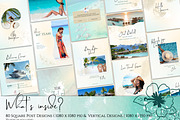 Travel Instagram Templates for Agent, a Social Media Template by Under My Cozy Roof (Thumbnail 3 of 10)
