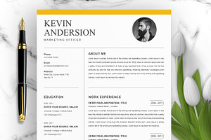 Modern CV Resume Cover Letter