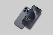 iPhone 15 Pro Mockup, an iPhone Mockup by Graphiculon (Thumbnail 11 of 11)