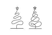 Spiral Badge Christmas Tree Logo, a Branding & Logo Template by Vectorium Studio (Thumbnail 1 of 3)