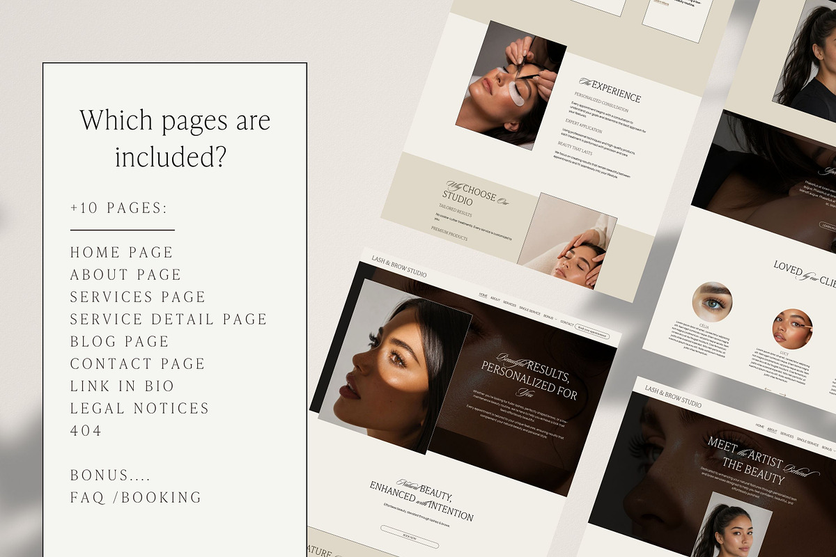 Template Squarespace Lash & Brow, a Squarespace Template by Studio Marmotte (Photo 6 of 11)